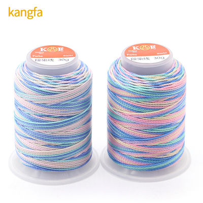 30 g de fil de polyester à 15 couches pour tissage arc-en-ciel à haute ténacité