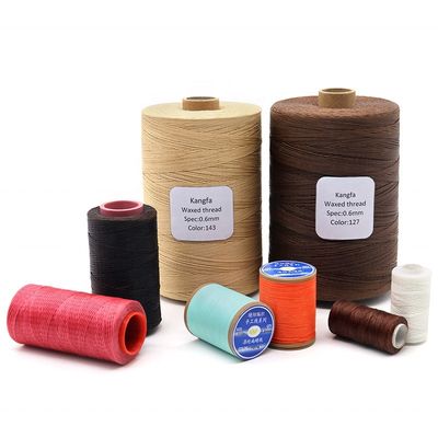 1 kg par cône Fil de cire plat 150D/16 Polyester pour produits en cuir Résistance chimique