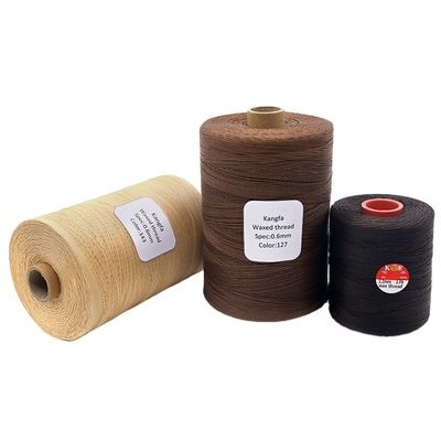 1 kg par cône Fil de cire plat 150D/16 Polyester pour produits en cuir Résistance chimique