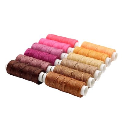 Modèle ciré 12g ciré ciré cousu à la main en cuir à haute résistance fil de polyester écologique