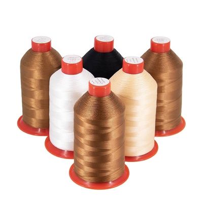 Fil de polyester à haute ténacité 210d/3 pour machine à coudre Fil de coudre multicolore haut