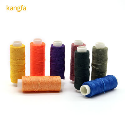 Fabriqué sur commande, fil circulant en cire à 9 couches pour cuir cousu à la main, polyester à haute résistance à 100%