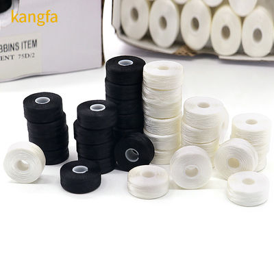 Fil de broderie à bobine pré-enroulement Kangfa en plastique pour broderie particulière 75D/2
