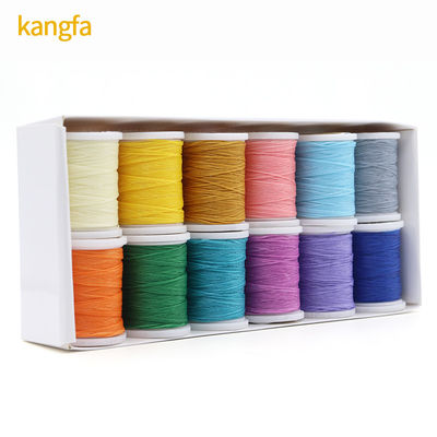 Polyester/ Kangfa ciré 150d fil de couture 0,8 mm 50 mètres sur mesure pour la couture à la main