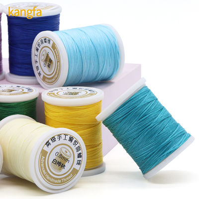 Polyester/ Kangfa ciré 150d fil de couture 0,8 mm 50 mètres sur mesure pour la couture à la main