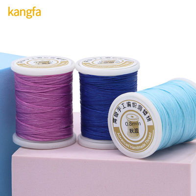 Polyester/ Kangfa ciré 150d fil de couture 0,8 mm 50 mètres sur mesure pour la couture à la main