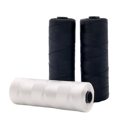 210D/12 Polyester fil de trame de pêche pour filets de pêche 100% polyester motif teint
