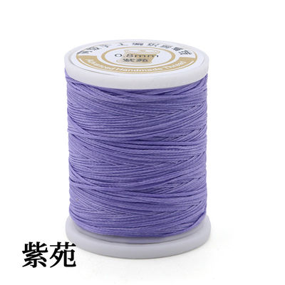 Polyester/ Kangfa ciré 150d fil de couture 0,8 mm 50 mètres sur mesure pour la couture à la main