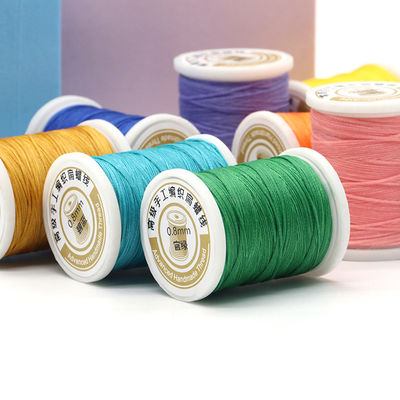 Polyester/ Kangfa ciré 150d fil de couture 0,8 mm 50 mètres sur mesure pour la couture à la main