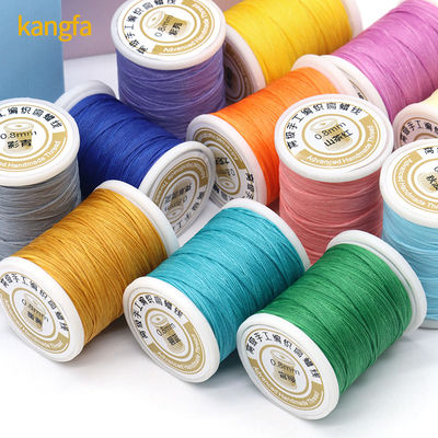 Polyester/ cireux 0,8 mm Fil plat pour couture en cuir 150D 210D Gratuit sans fret