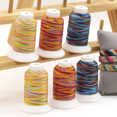 1.0mm MERCÉRIZÉ Corde tressée colorée Tressée à la main Bracelets d'amitié