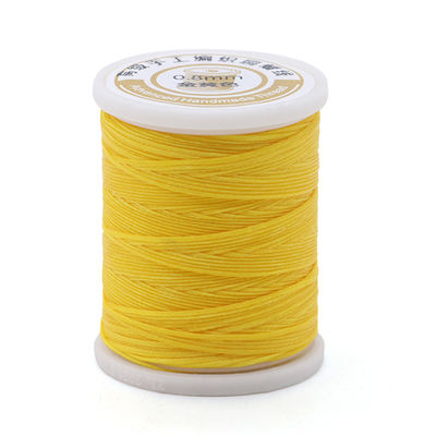 Fil de couture à cire plat pour la couture du cuir 0,8 mm 50 mètres Fil de cire 12 couleurs par ensemble