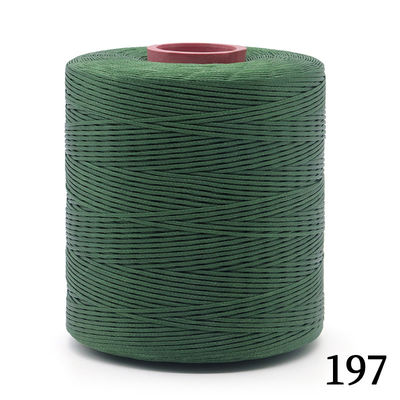 Fourniture de fils de cire plat 300D/16 pour la couture en cuir Polyester fils tressés en cire