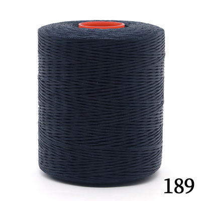 Fourniture de fils de cire plat 300D/16 pour la couture en cuir Polyester fils tressés en cire