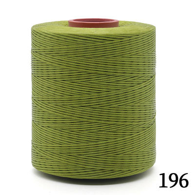 Fourniture de fils de cire plat 300D/16 pour la couture en cuir Polyester fils tressés en cire