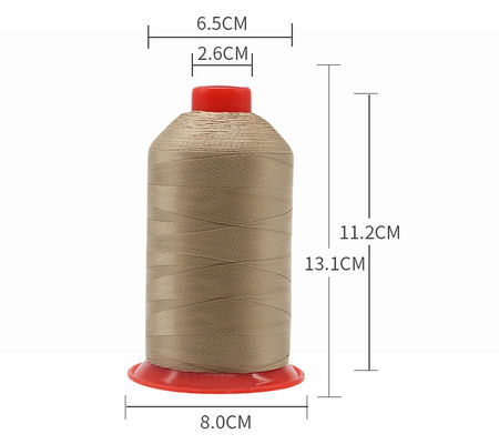 250 g de fil de nylon à haute ténacité noir fil de couture lié en nylon N66 pour tissage en couleur