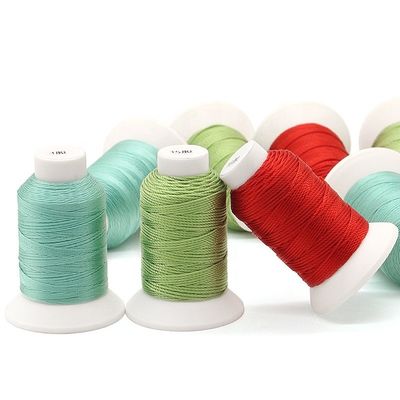 Nombre de fils à 3 couches 100% fil de couture en polyester TEX90 pour crochet en cuir