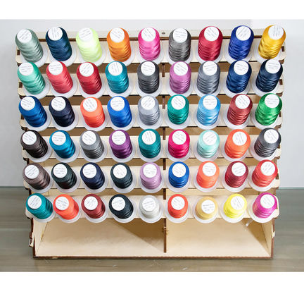 1000Y petit cône polyester à broderie multicolore 120d/2 pour la machine à broderie