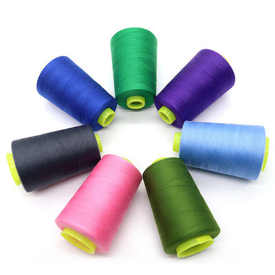 Faible MOQ 40/2 5000yds teinté 100% fil de couture en polyester Mh fil pour machine à coudre