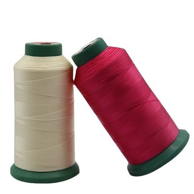 Résistance 10% fil de machine à coudre en polyester pour tapisseries en cuir à motif teint