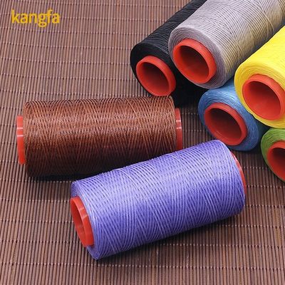 150d 0,8mm 30m Fil de polyester à cire plat pour le coussinage de sacs 100% polyester cordon de cire bricolage