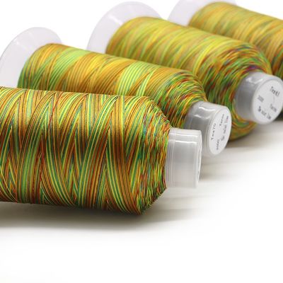 Boho imperméable à l'eau à haute ténacité personnalisé fil arc-en-ciel cônes fil en nylon coloré