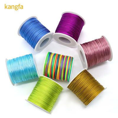 Découvrez des découvertes de bracelet de bricolage en coréen en coton ciré avec fil de soie et perles de jade