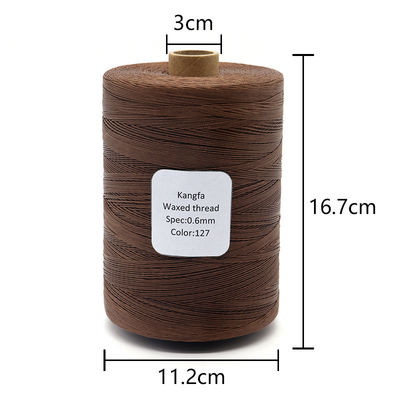 Tissu de couture en cuir à cire pratique de 0,8 mm type de fil étiré pour les projets d'artisanat de canapé