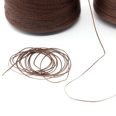 Tissu de couture en cuir à cire pratique de 0,8 mm type de fil étiré pour les projets d'artisanat de canapé