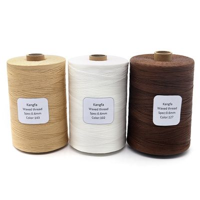 échantillon gratuit 1 kg fil de couture plat polyester tresse résistance fil de cuir fil de cire fil