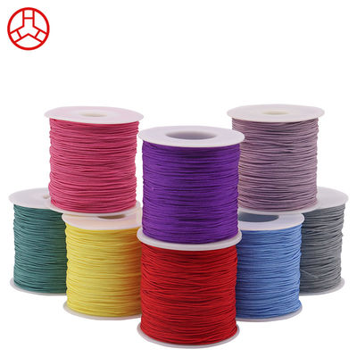 Cordon de bracelet en nylon à nœud tressé à cordes en couleur unique pour perles et accessoires
