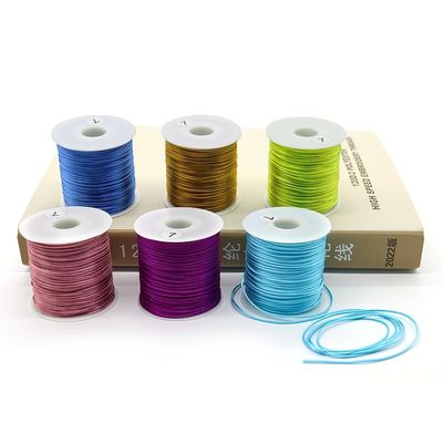 1.0mm fil de nylon 16 corde de queue de rat en pli pour le bracelet de noeud chinois tissé artisanat