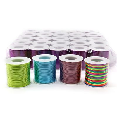 1.0mm fil de nylon 16 corde de queue de rat en pli pour le bracelet de noeud chinois tissé artisanat