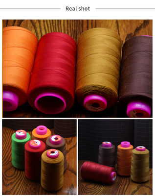 1100 couleurs 100% fil de couture en fil de polyester cousu avec résistance à haute température