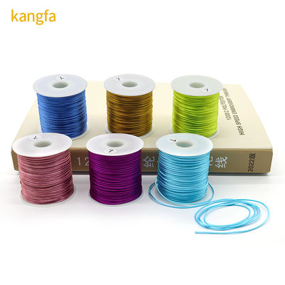 Satin de nylon coloré pour les nœuds de soie chinoise Macrame Cord 100m ou longueur personnalisée