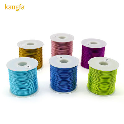 Satin de nylon coloré pour les nœuds de soie chinoise Macrame Cord 100m ou longueur personnalisée