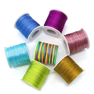 0.8mm fil de fil de nylon UV protégé pour tresser des bracelets de macrame de nœud chinois