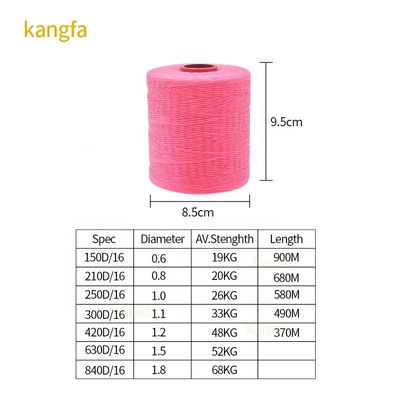 1.0 mm Fil de cuir cousu à la main MERCÉRIZÉ pour chaussures Fil de couture 100% polyester ciré