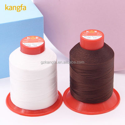 1200 g/rouleau 100% de nylon tordu 6.6 fils de tex 70 210d/3 pour les chaussures en cuir de couture