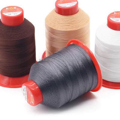 1200 g/rouleau 100% de nylon tordu 6.6 fils de tex 70 210d/3 pour les chaussures en cuir de couture