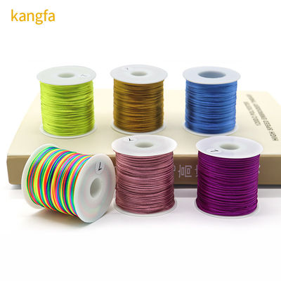 Cordon de soie tressé de 2 mm pour le bricolage des bracelets en satin chinois