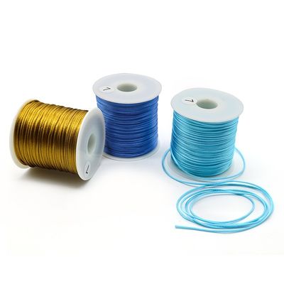 Cordon de soie tressé de 2 mm pour le bricolage des bracelets en satin chinois