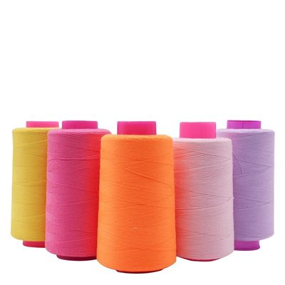 Filament de couture en polyester 100% cousu 40/2 20/2 20/3 40/3 5000Y sans nœud