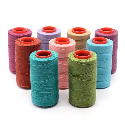 110g de fil rond ciré pour le cuir bricolage 100 couleurs 1,0 mm couture à la main couture style boho
