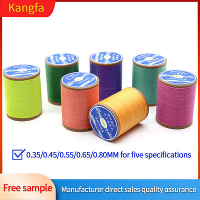 Fil de cire plat en petit rouleau pour la couture manuelle de cuir 210D Filaments de fil à vendre