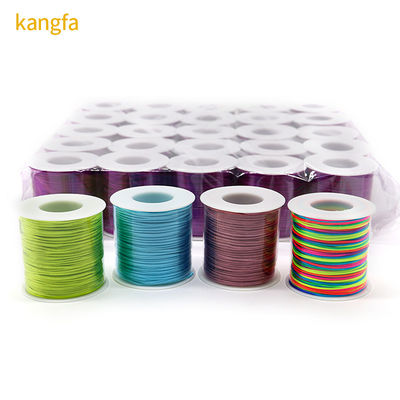 Nœud chinois de 80 m corde de macrame de 1 mm de diamètre fil de cordon en polyester pour la fabrication de bijoux bricolage