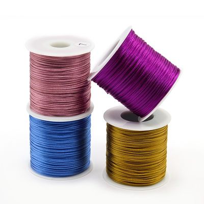 1 mm 1,5 mm 2 mm câble de corde de nylon corde tissée artisanale pour les accessoires de noeud chinois