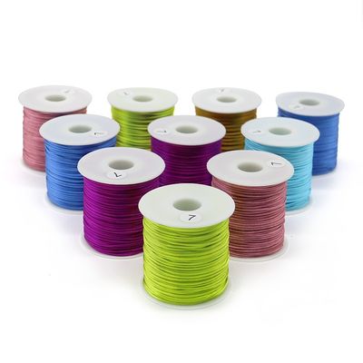 80m corde de noeud chinois / corde / fil Couleur singule ou couleur arc-en-ciel pour collier de bracelet