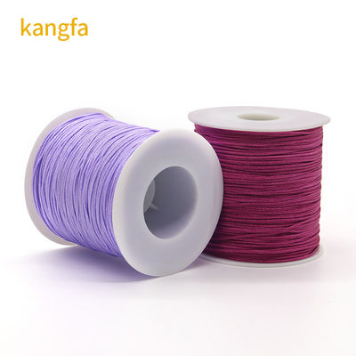 Corde tressée en nylon pour Kumihimo Bracelet en macramé Noeud chinois Jeu de fabrication 1 mm 1,5 mm
