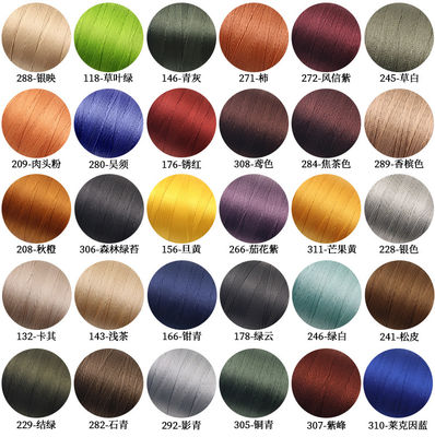 Matériau cône Plastique 80m Polyester collé Ronde Fil cireux pour la couture du cuir